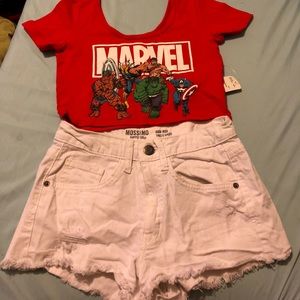 Forever 21 Marvel crop top